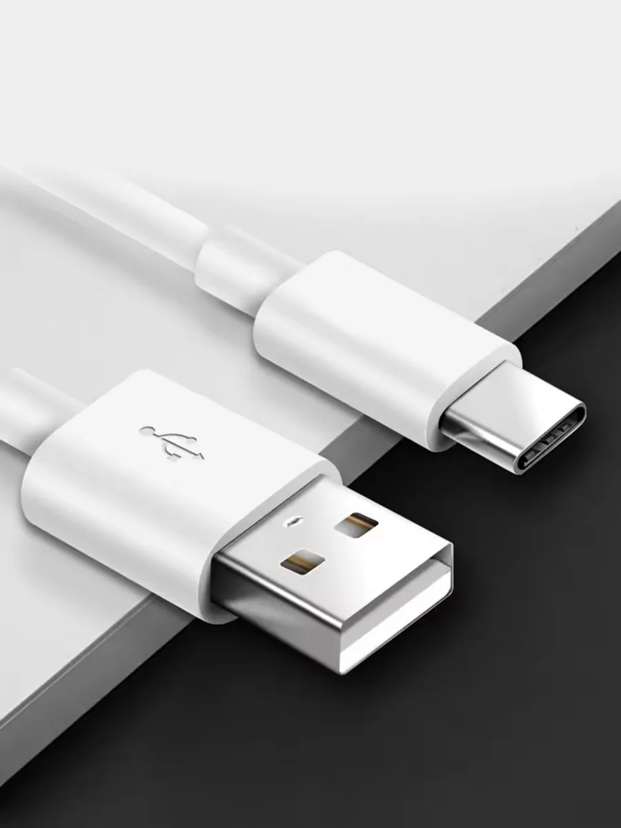 Кабель USB CABLE (USB TO TYPE-C)  BLACK-WHITE 6166#1