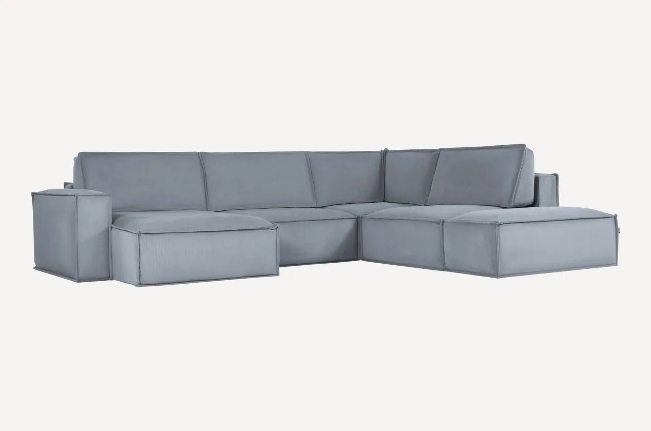 Модульный диван Этен 2 Vertical Silver#1