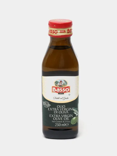 Масло оливковое Basso Extra virgin стеклянная банка 250мл#1
