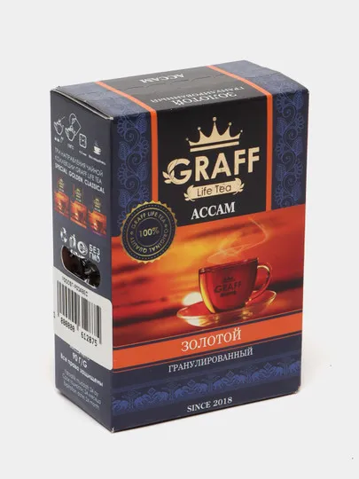 Чай чёрный гранулированный GRAFF Assam Gold, 90 г#1