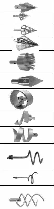 Tozalash spirali boshqa spiral montajchilarni ulash uchun barcha turdagi adapterlar#1