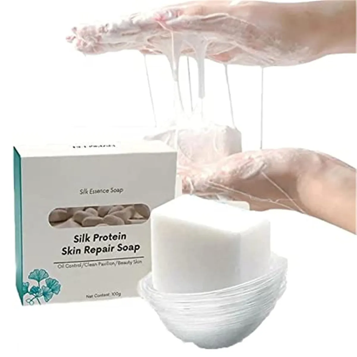 Фиброиновое мыло из козьего молока Befuman Silk Protein Skin Repair Soap#1