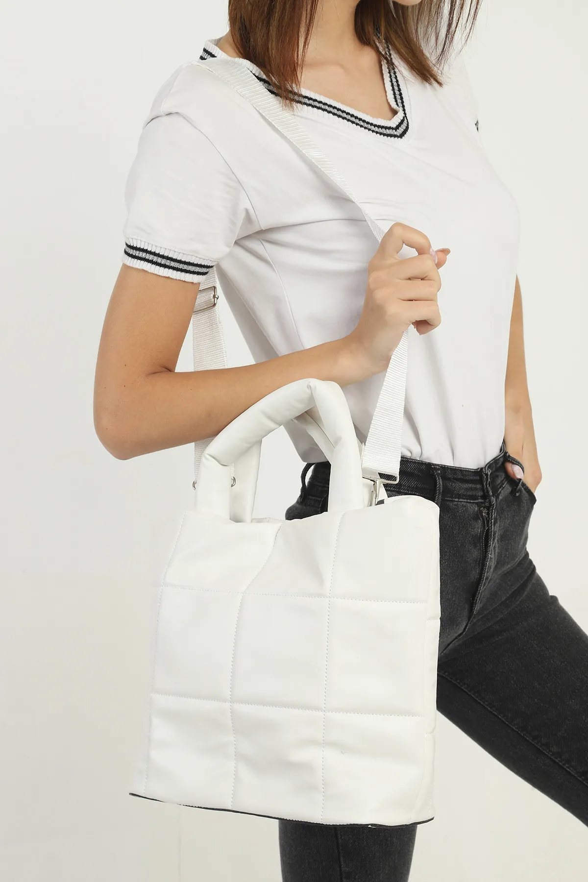 Женская сумка SHK Bag MYZ004BETL Белая#1