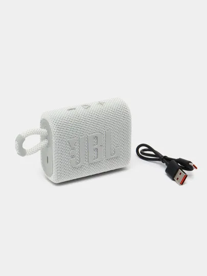 Портативная колонка JBL GO3 Portable Wireless Speaker, White#1