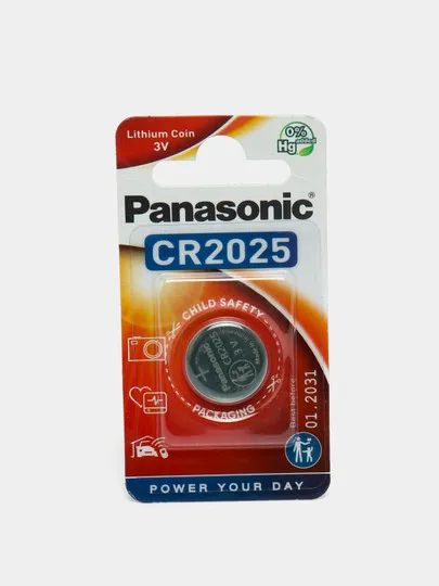 Батарейки литиевые дисковые CR2025, напряжение З В. по 1 шт в упаковке (p/n CR-2025EL/1B)#1