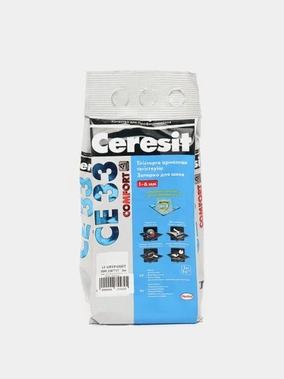 Затирка для швов Ceresit CE33, 2 кг, 13 Антрацит#1