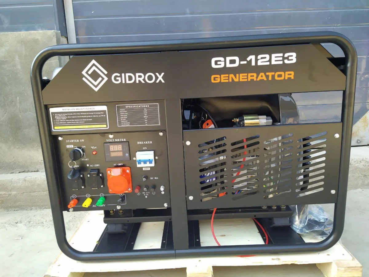 Генератор дизель GIDROX  10 Ква кВт 220 w и 380 w#1