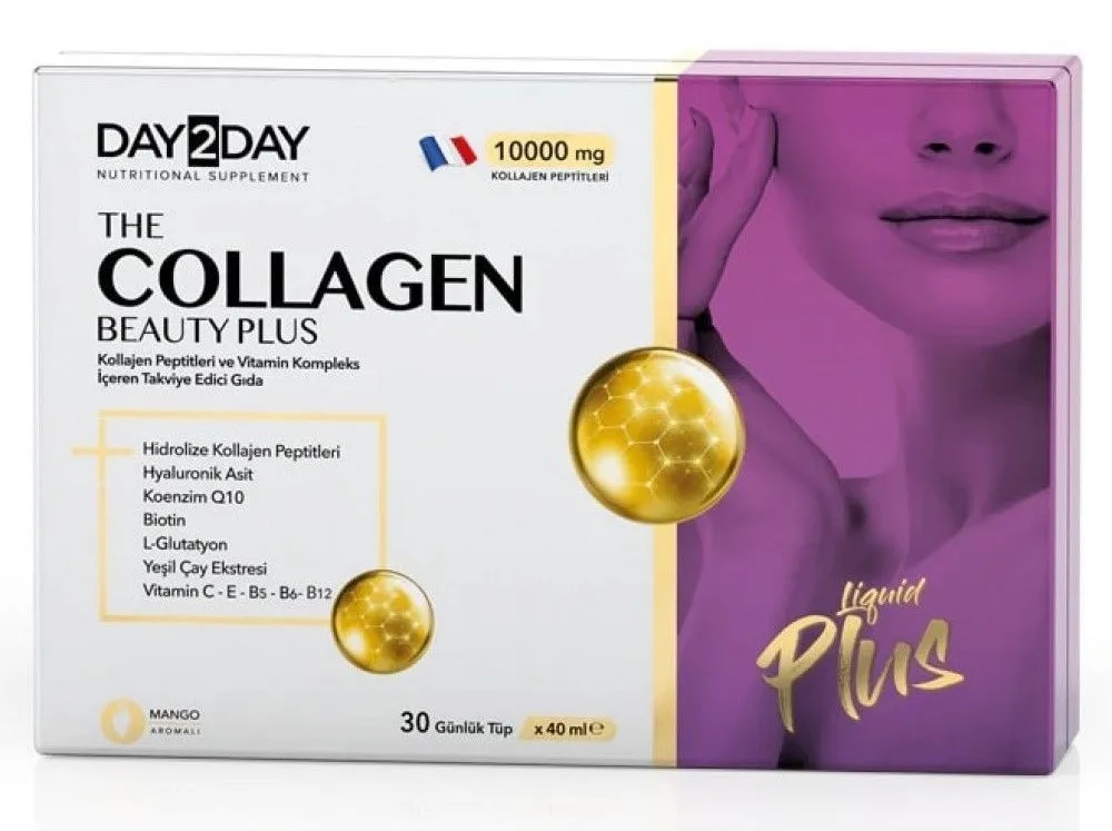 DAY2DAY Collagen Beauty Plus kollagenini ichish (40 ml dan 30 ta naycha)#1