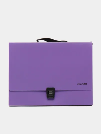 Портфель EconoMix, пластиковый, фиолетовый, А4#1
