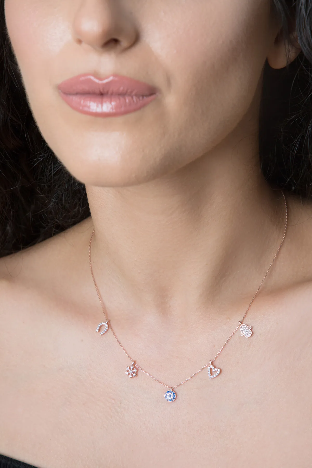 Серебряное ожерелье, модель: удача pp2257 Larin Silver#1