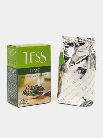Чай TESS зел. Лайм листовой 100гр*15#1
