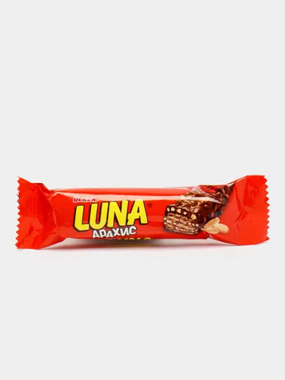Батончик Ulker Luna с арахисом и вафлей, 40 гр#1