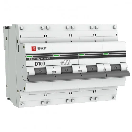 Автоматический выключатель 3P 80А (D) 10kA ВА 47-100 EKF PROxima#1