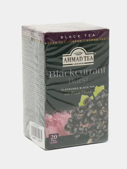 Чай чёрный Ahmad Tea Blackcurrant burst, 2 г, 20 пакетиков#1