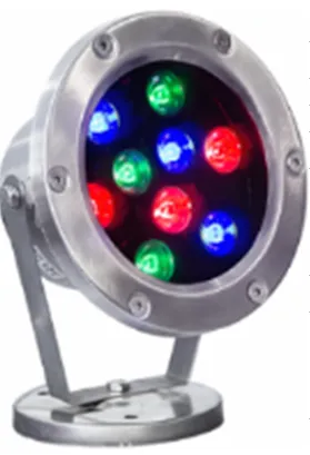 Светильник LED Fontain  9W 160mm, RGB 12v с пультом#1