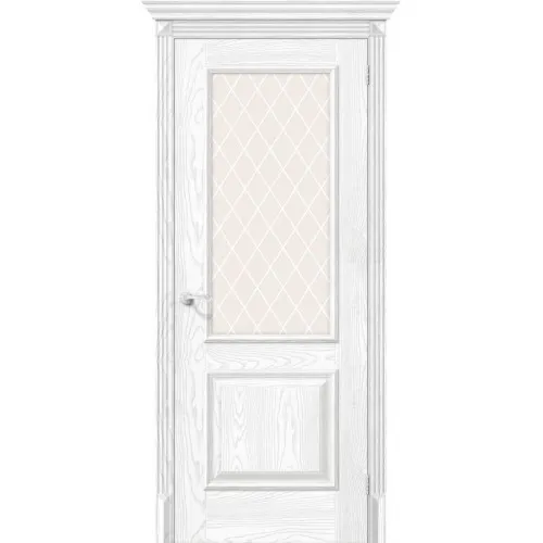 Межкомнатная дверь Классико-13 Silver Ash White Crystal#1