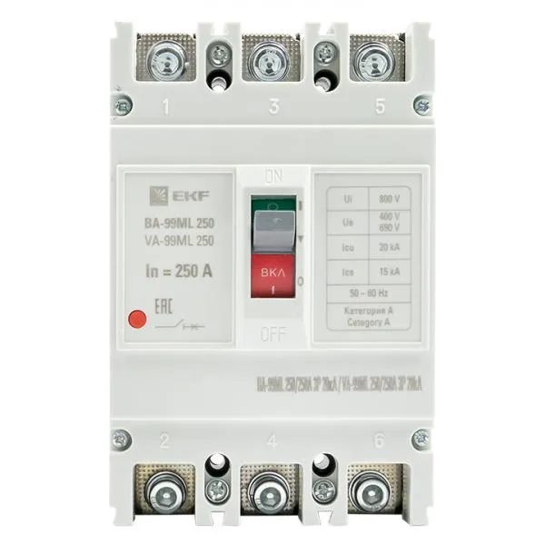 Автоматический выключатель ВА-99МL 250/250А 3P 20кА EKF#2