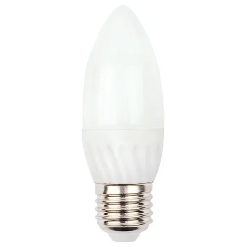 Лампа LED C35 4W 350LM E27 6000K (ECOLITELED)#1