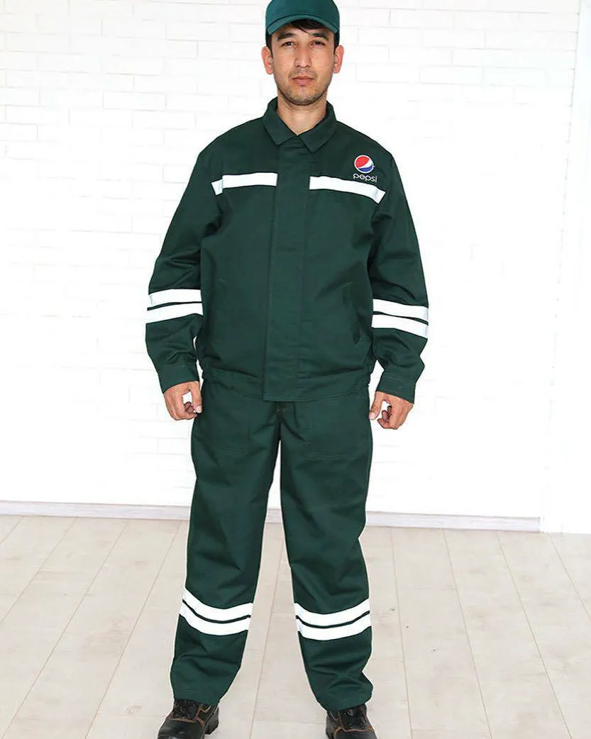 Демисезонный рабочий костюм (зеленый)#1
