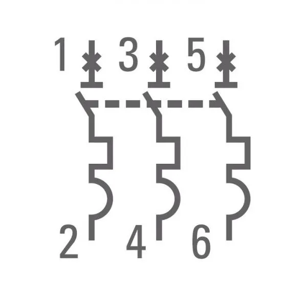 Автоматический выключатель 3P 2А (C) 4,5kA ВА 47-63 EKF#4