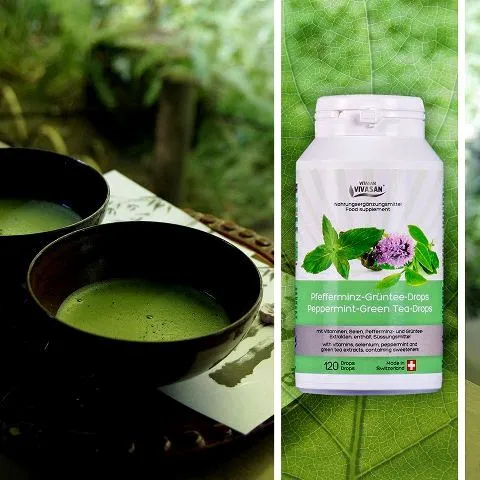 Зеленый чай с перечной мятой антиоксидант Vivasan, Швейцария#3