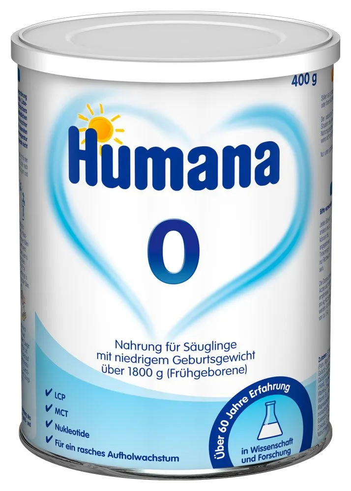 Humana 0 Смесь для недоношенных детей 400 гр#1