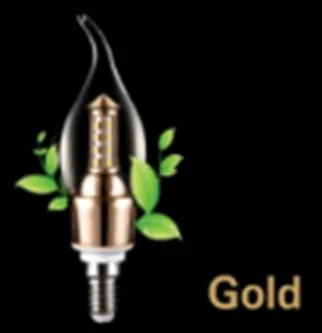 Светодиодная лампа  LED Decora Flame Gold 5W E14 6000K ELT#1