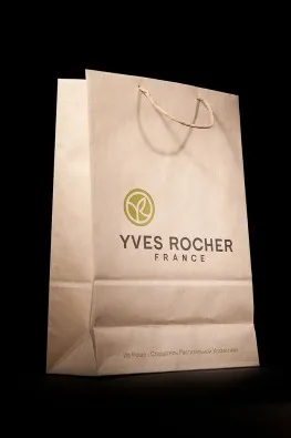 Пакет из крафт-бумаги yves rocher#1