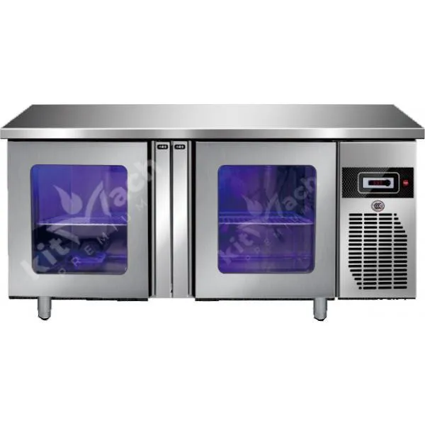 Стол холодильник Kitmach 150 * 80 см TK0 (250L) стек. Дверь#1