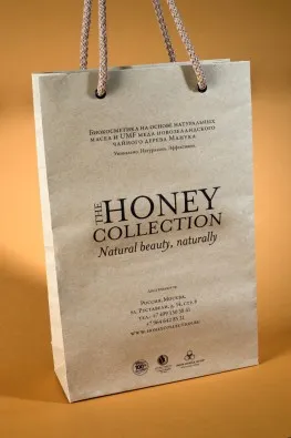 Бумажный крафт-пакет honey collection#1