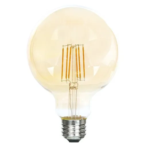 Лампа LED FL G95 6W 600LM GOLD E27 2700K 50ш#1