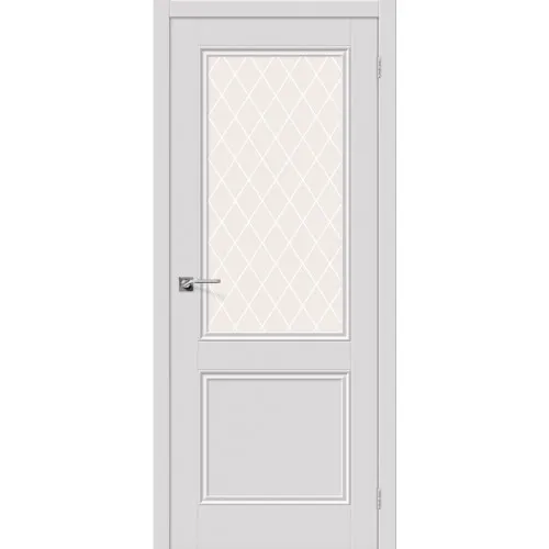 Межкомнатная дверь Порта-63 Alaska White Crystal#1