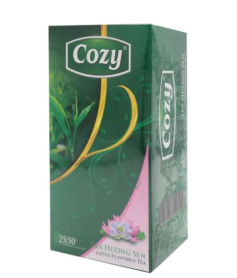Зеленый чай с лотосом Cozy, 25 пакетиков#1