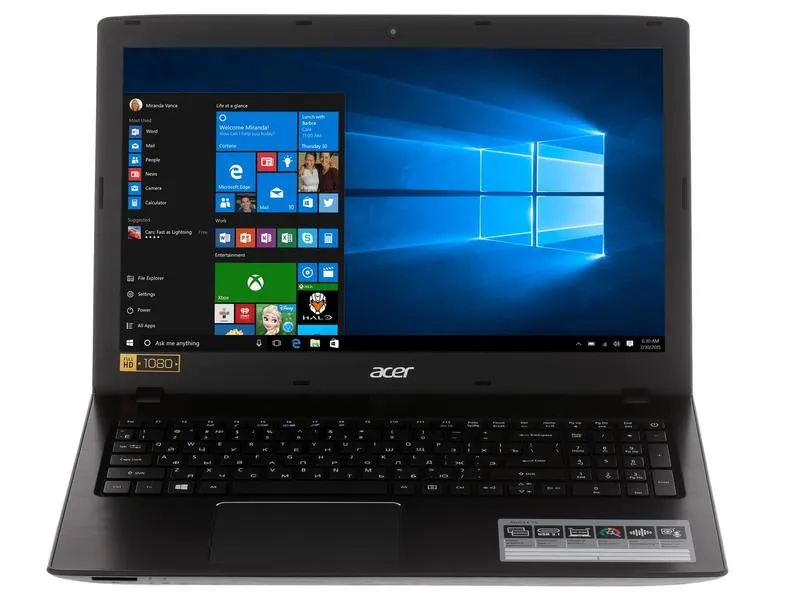 Ноутбук Acer E5-573/ Intel i3-6006U/ DDR4 4GB/ HDD 500GB/ 15,6" HD LED/ Video int/ DVD / RUS/ Black#6