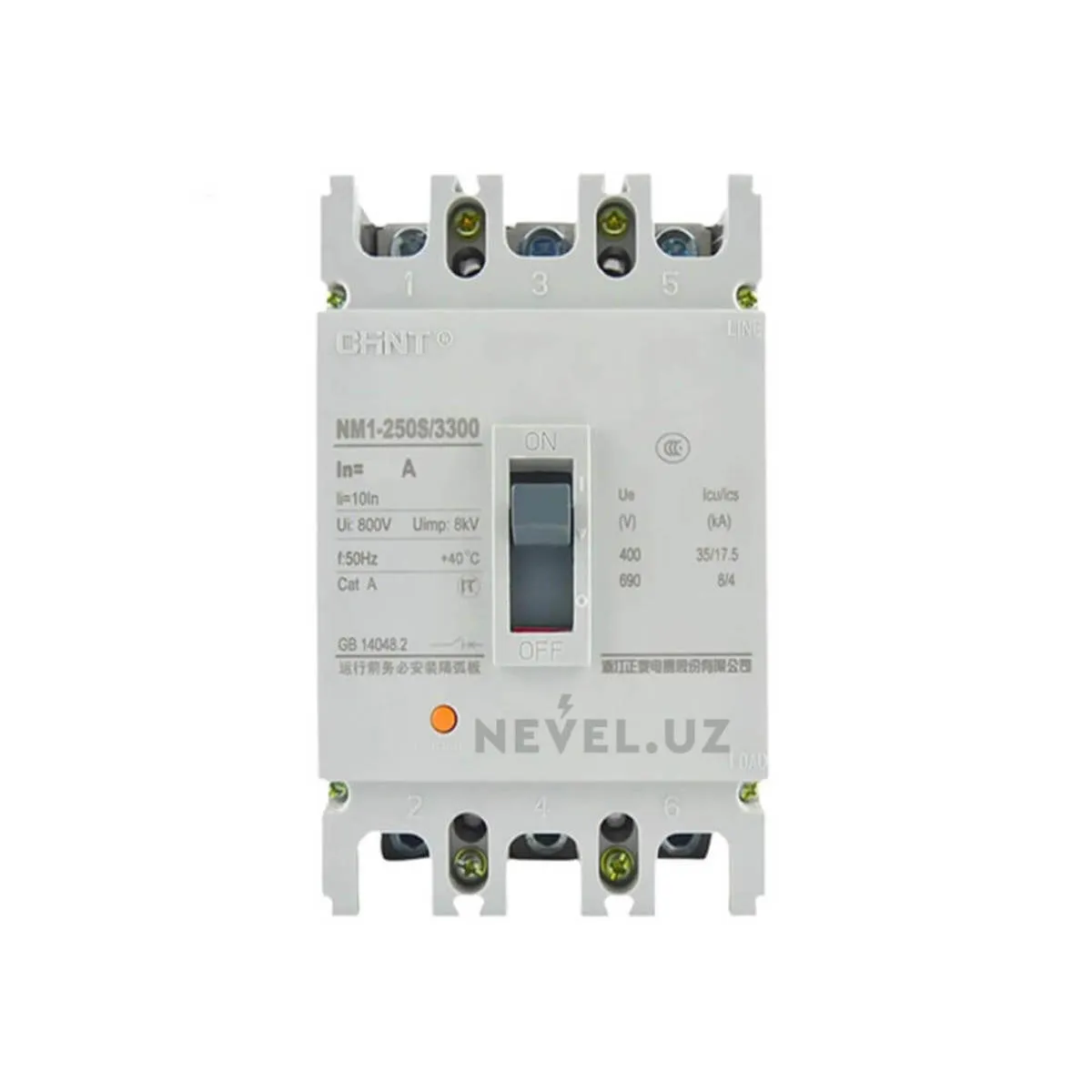 Автоматический выключатель NM1-250S/3Р 200A 25кА#1