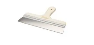 Cuved handle spatula (spring steel) (шпатель фасадный, деревянная ручка) 133#1