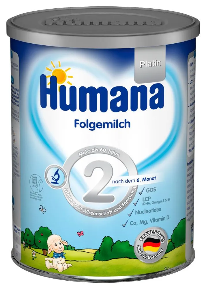 Humana Platin 2 Последующая смесь 350 гр#1