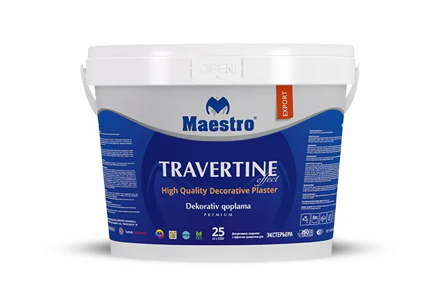Декоративное покрытие с эффектом травертина Maestro TRAVERTINE EFFECT 25 кг#1