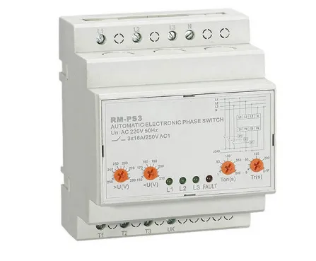 Автоматические переключатели фаз RM-PS3 16А 110...210В - 230...280В#1
