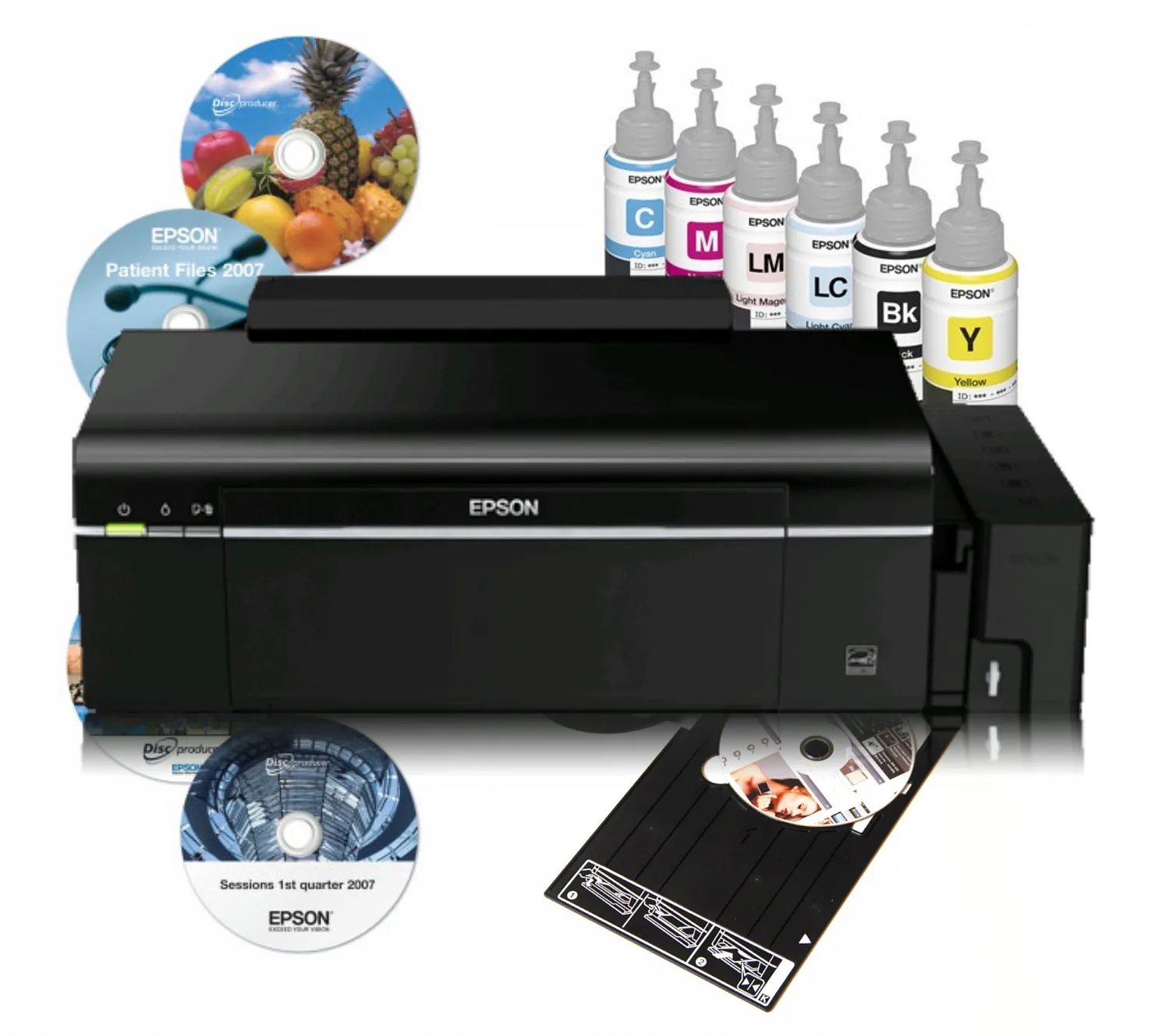 Принтер Epson STYLUS Photo P50 (A4, 37 стр / мин, 5760 dpi, 6 красок, USB2.0, печать на CD / DVD)#3