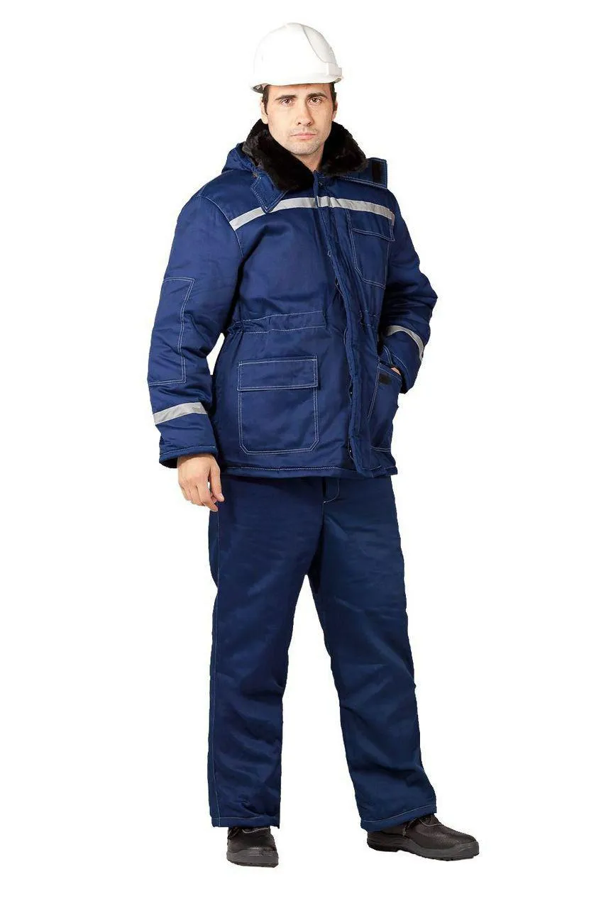 Строительная униформа с утеплением (синяя)#1