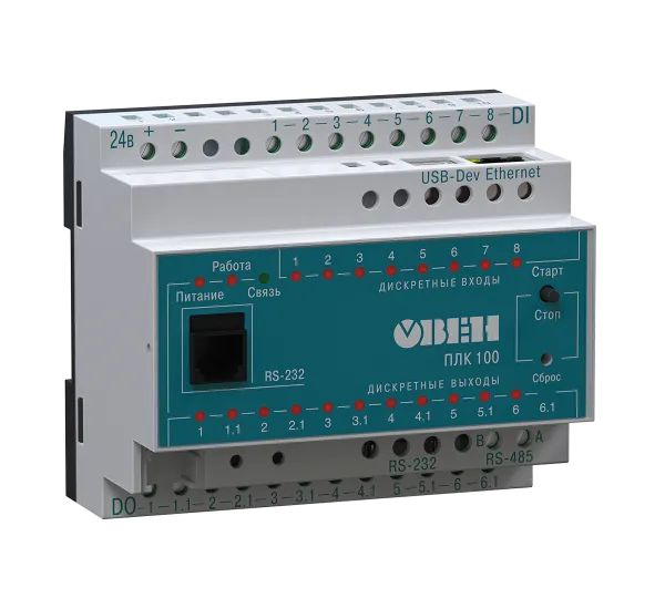 ПЛК100 контроллер для малых систем автоматизации с DI/DO#1