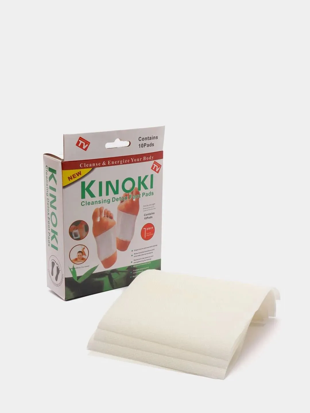 Очищающие пластыри для выведения токсинов, для стоп Kinoki#1