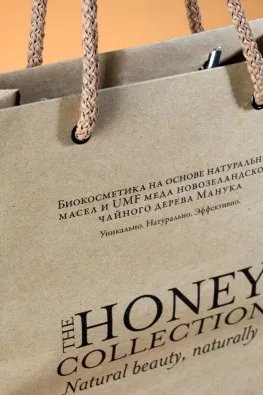 Бумажный крафт-пакет honey collection#2