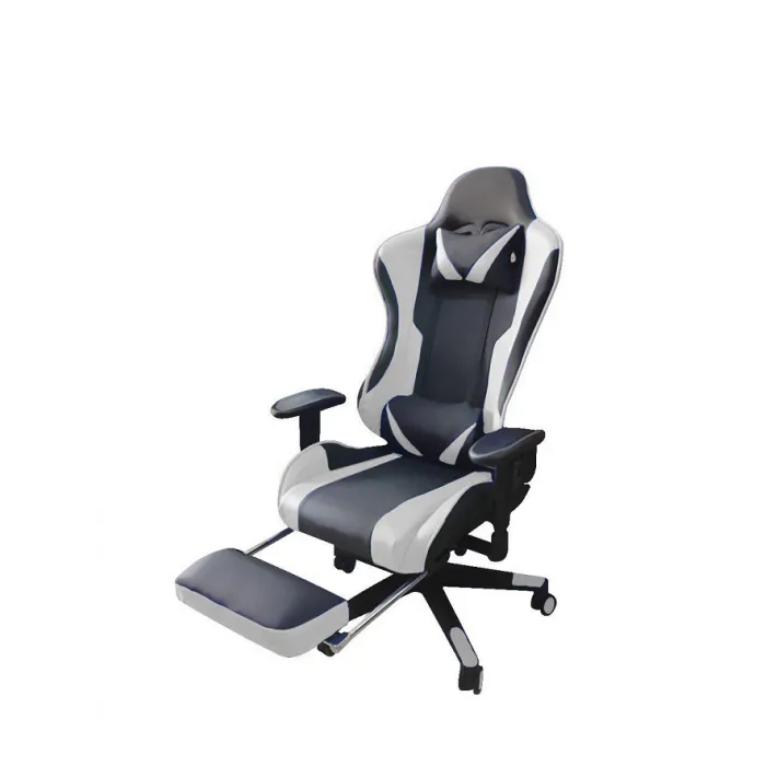 Геймерское кресло KP W-6817(Чёрно-белое)#1