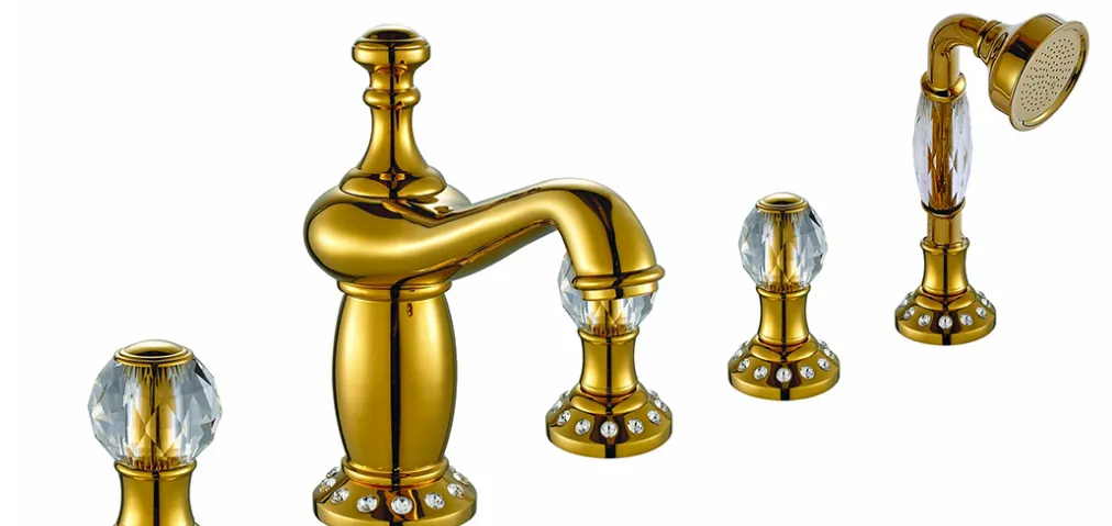 Anatolia gold crystal смеситель для ванны#1