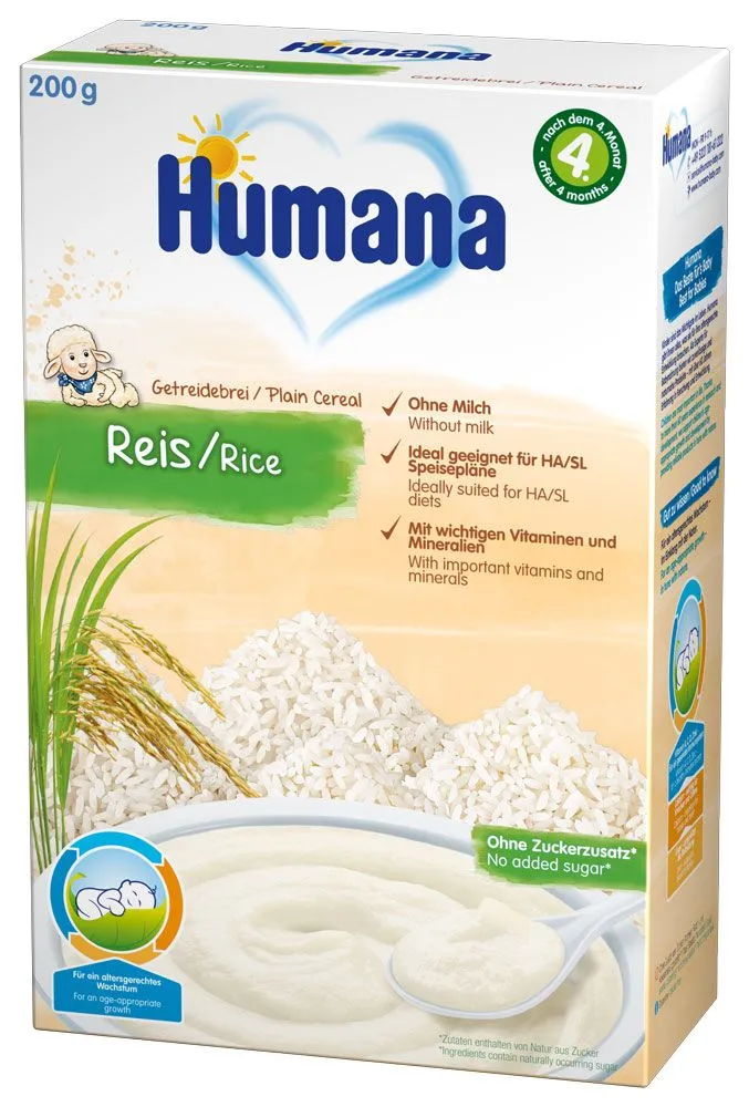 Humana Безмолочная рисовая каша 200г с 4 месяцев#1