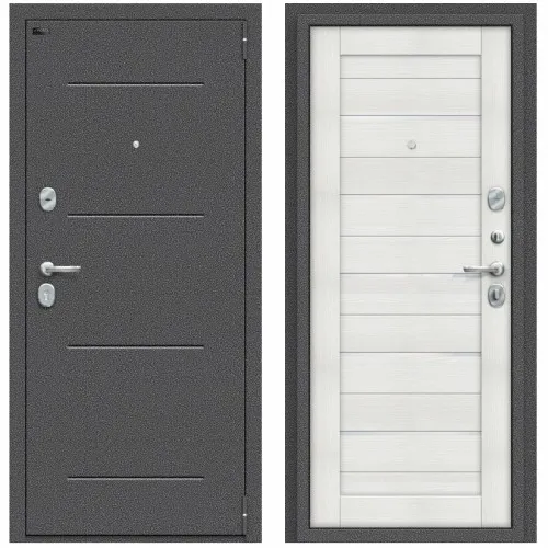 Входная дверь Porta S 104.П22 Антик Серебро/Bianco Veralinga#1