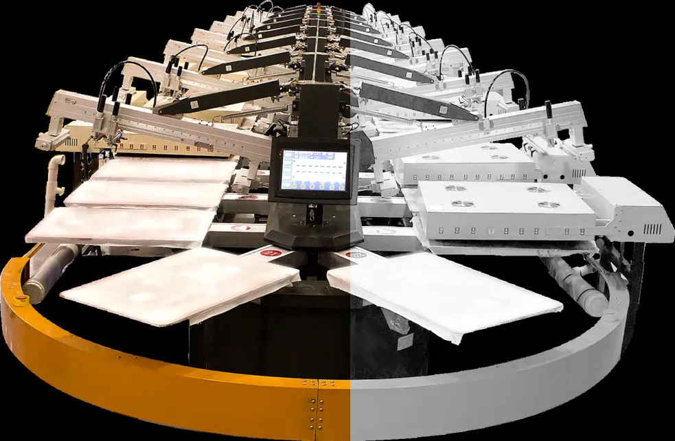 Автоматический овальный печатный станок (Шелкография) HJD#1