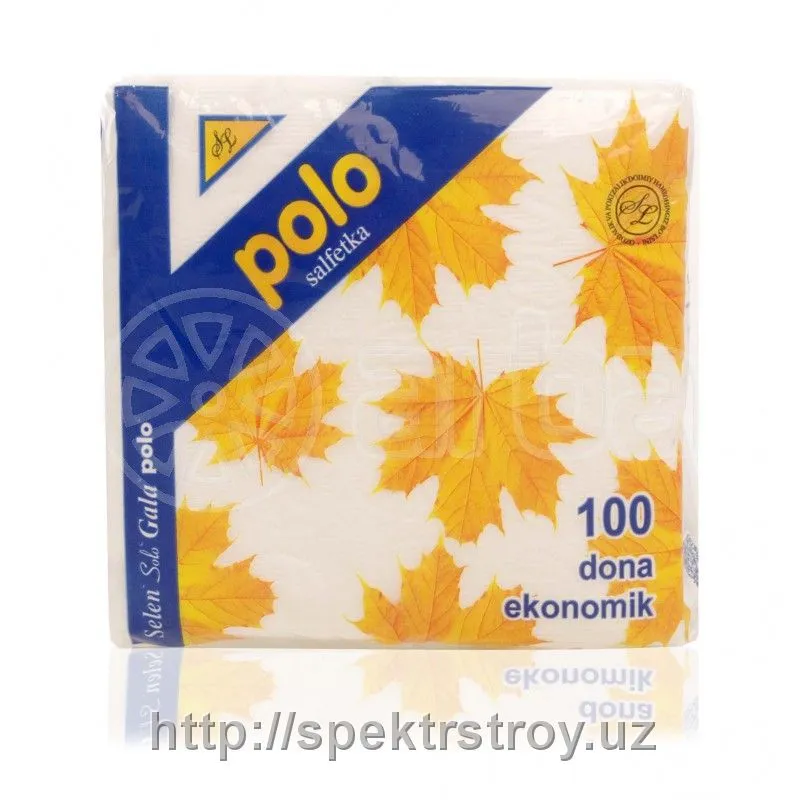 Салфетки бумажные Polo 100 шт#1